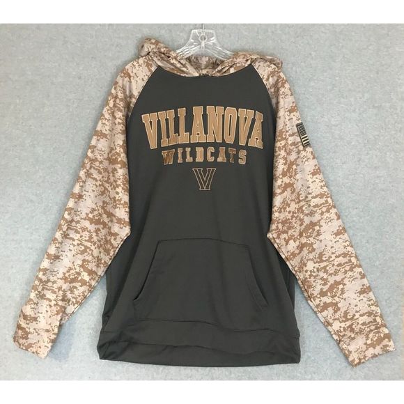 Colosseum Jackets & Blazers - Colosseum Villanova Wildcats Camo Hoodie Mens XL Long Sleeve Embroidered Log‎